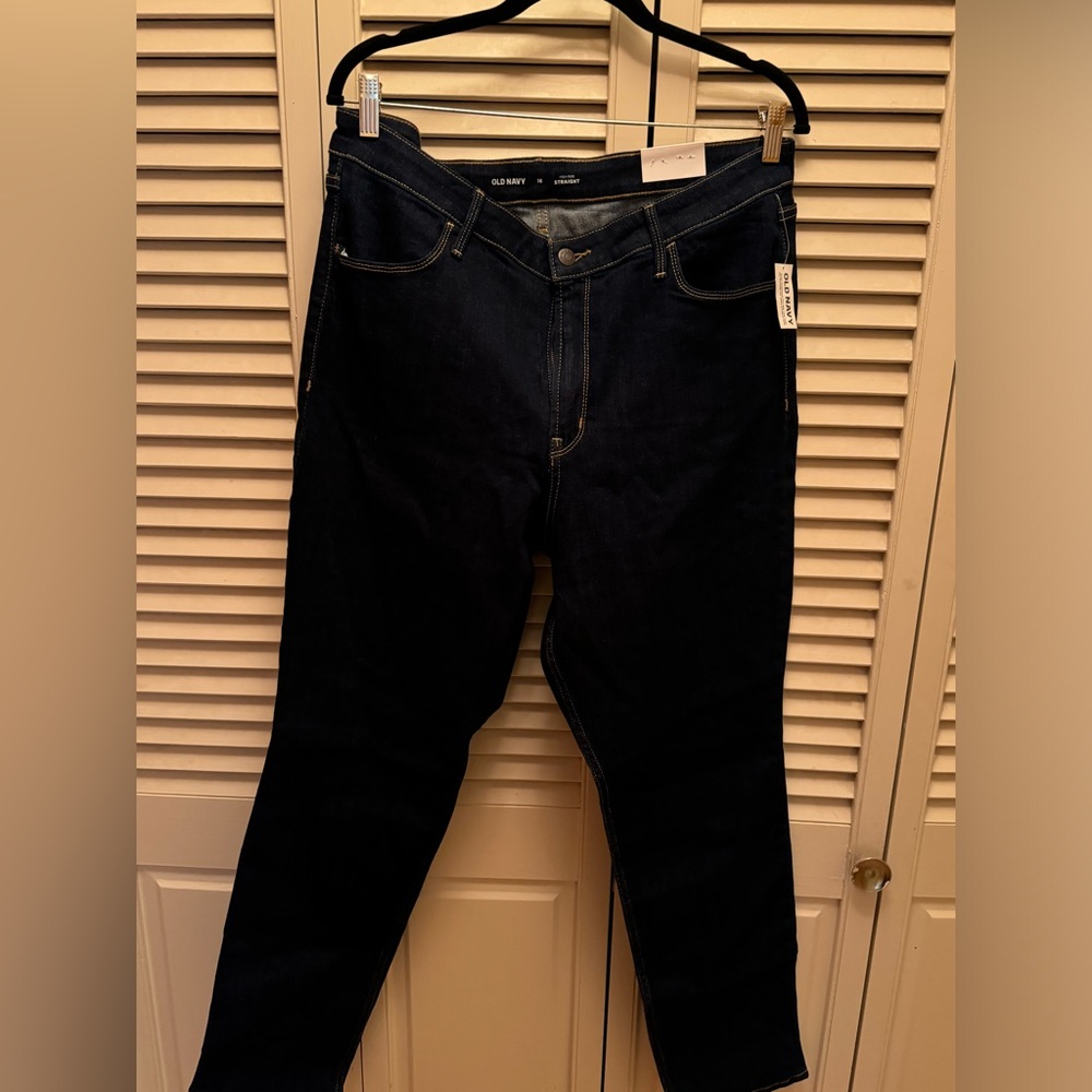 Dark Wash Straight Jeans